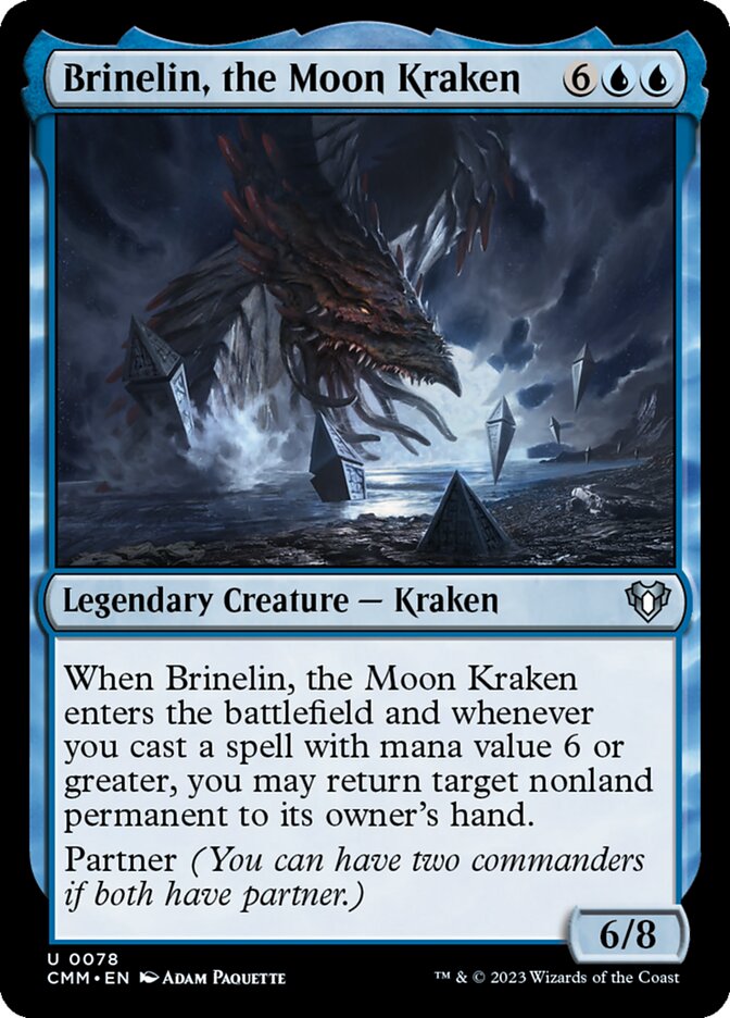 MTG Card Title: Brinelin, the Moon Kraken CMM/78