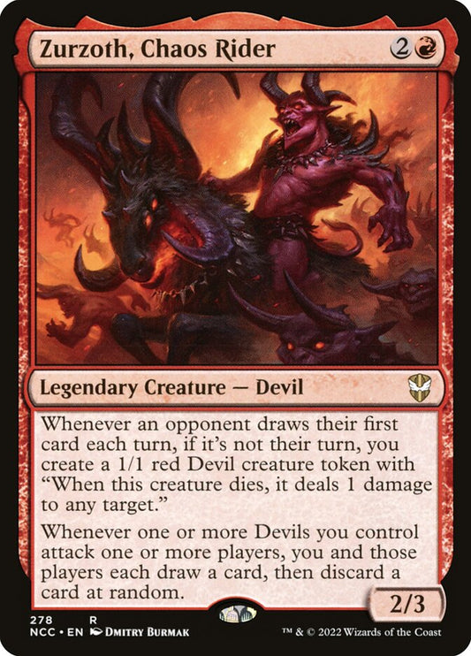 MTG Card Title: Zurzoth, Chaos Rider NCC/278