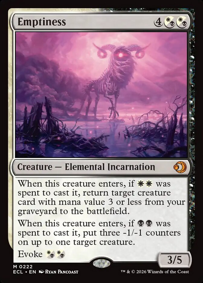 MTG Card Title: Emptiness ECL/222