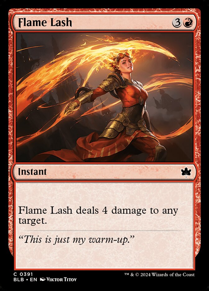 MTG Card Title: Flame Lash BLB/391
