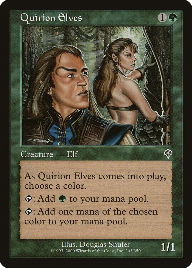 MTG Card Title: Quirion Elves INV/203