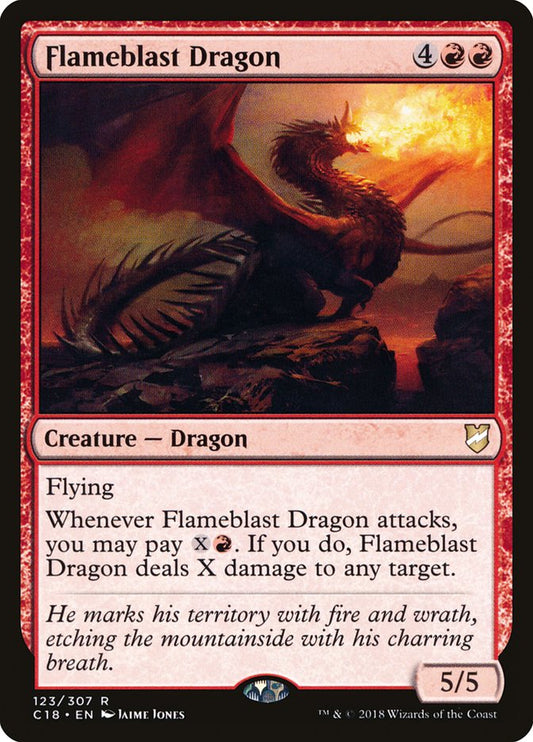 MTG Card Title: Flameblast Dragon C18/123
