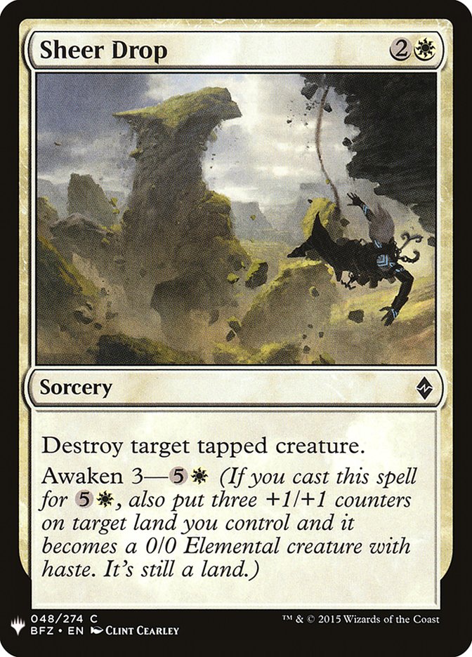 MTG Card Title: Sheer Drop PLST/BFZ-48
