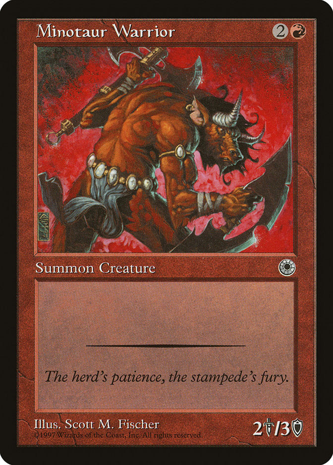 MTG Card Title: Minotaur Warrior POR/140