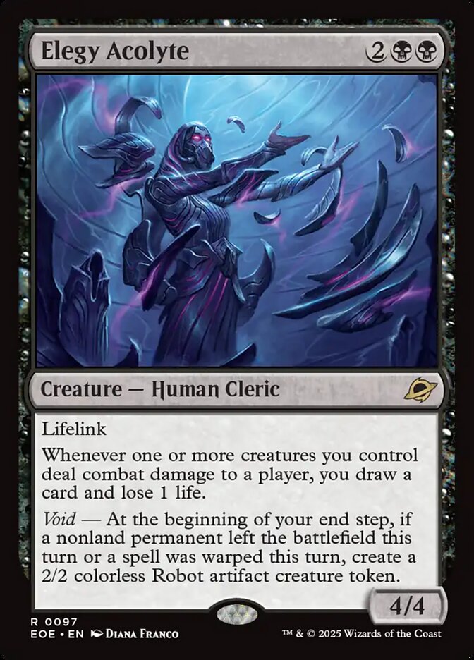 MTG Card Title: Elegy Acolyte EOE/97