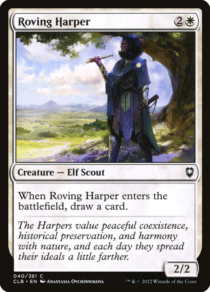 MTG Card Title: Roving Harper CLB/40
