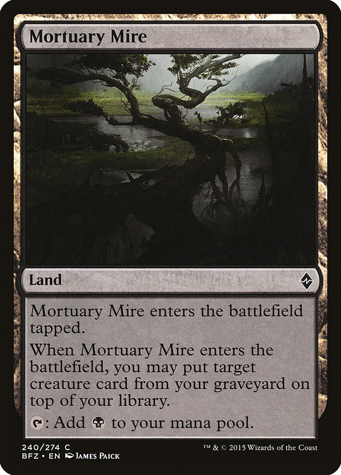 MTG Card Title: Mortuary Mire BFZ/240