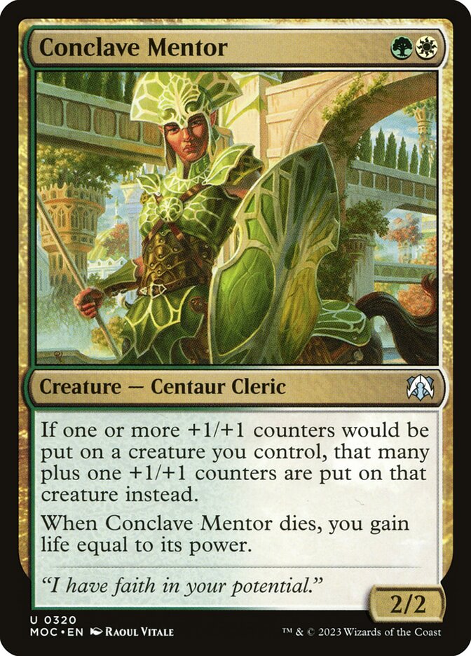 MTG Card Title: Conclave Mentor MOC/320