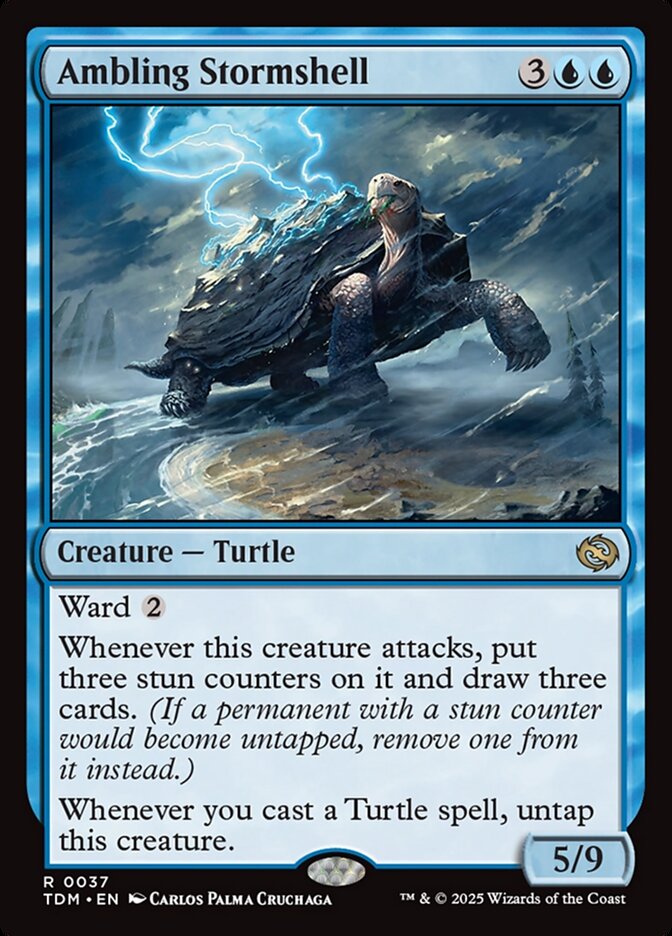MTG Card Title: Ambling Stormshell TDM/37