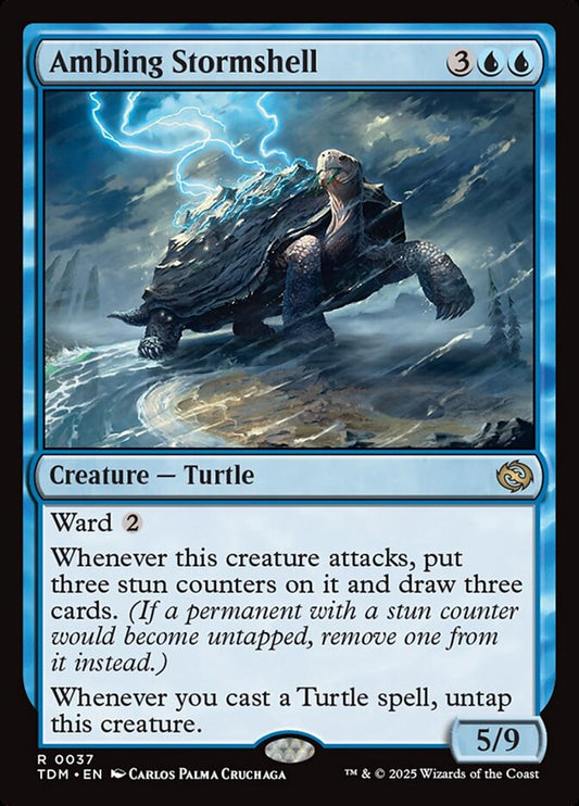 MTG Card Title: Ambling Stormshell TDM/37