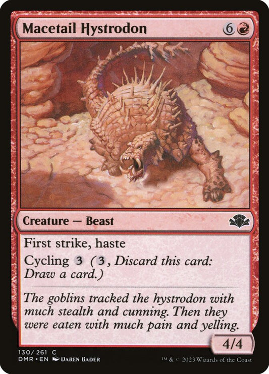 MTG Card Title: Macetail Hystrodon DMR/130