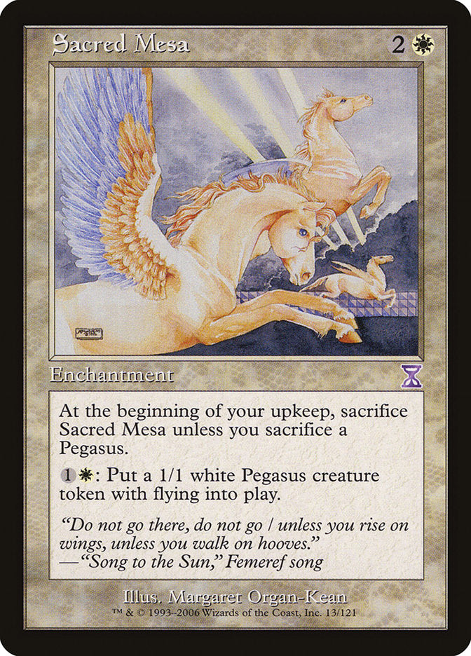 MTG Card Title: Sacred Mesa TSB/13