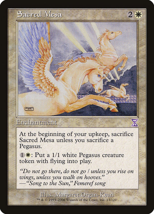 MTG Card Title: Sacred Mesa TSB/13