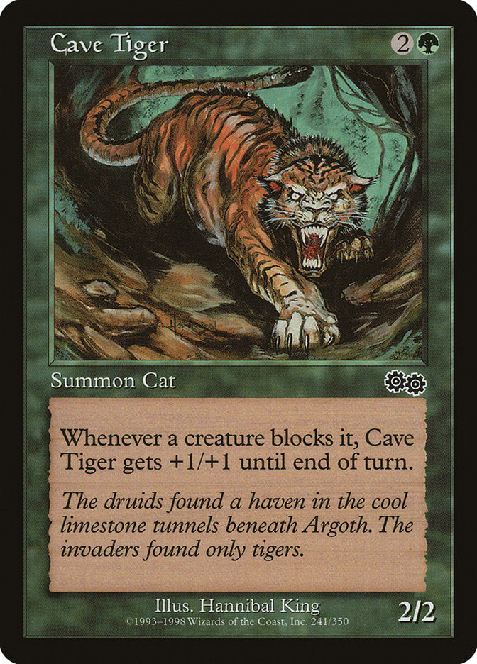 MTG Card Title: Cave Tiger USG/241