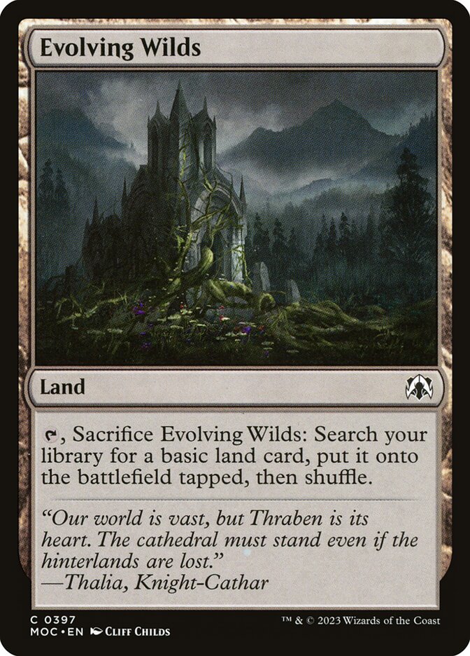 MTG Card Title: Evolving Wilds MOC/397