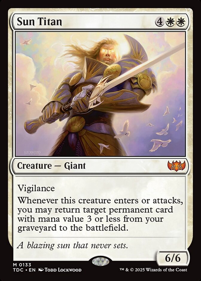 MTG Card Title: Sun Titan TDC/133