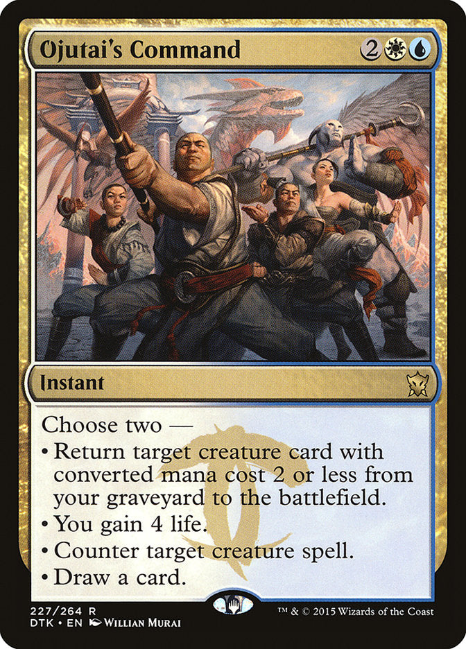 MTG Card Title: Ojutai's Command DTK/227