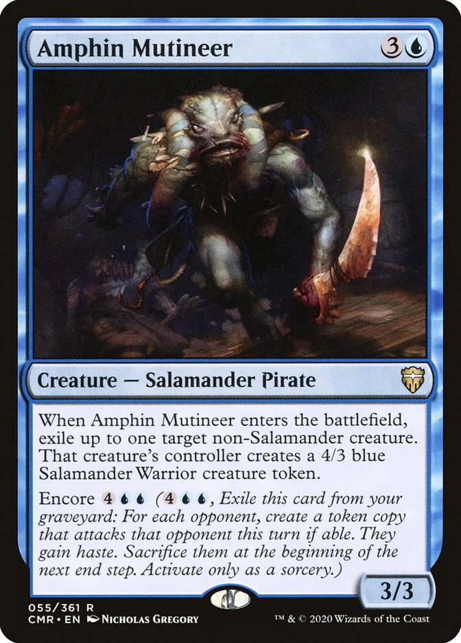 MTG Card Title: Amphin Mutineer CMR/55
