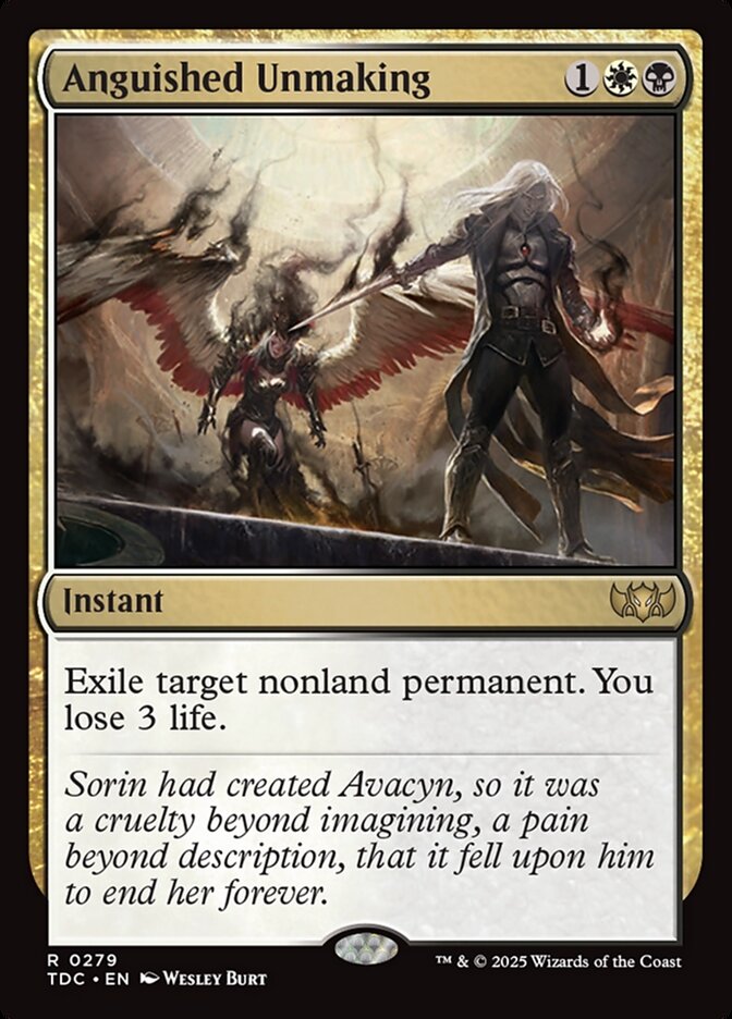 MTG Card Title: Anguished Unmaking TDC/279