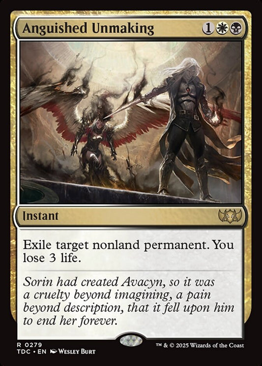 MTG Card Title: Anguished Unmaking TDC/279