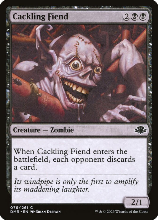 MTG Card Title: Cackling Fiend DMR/76