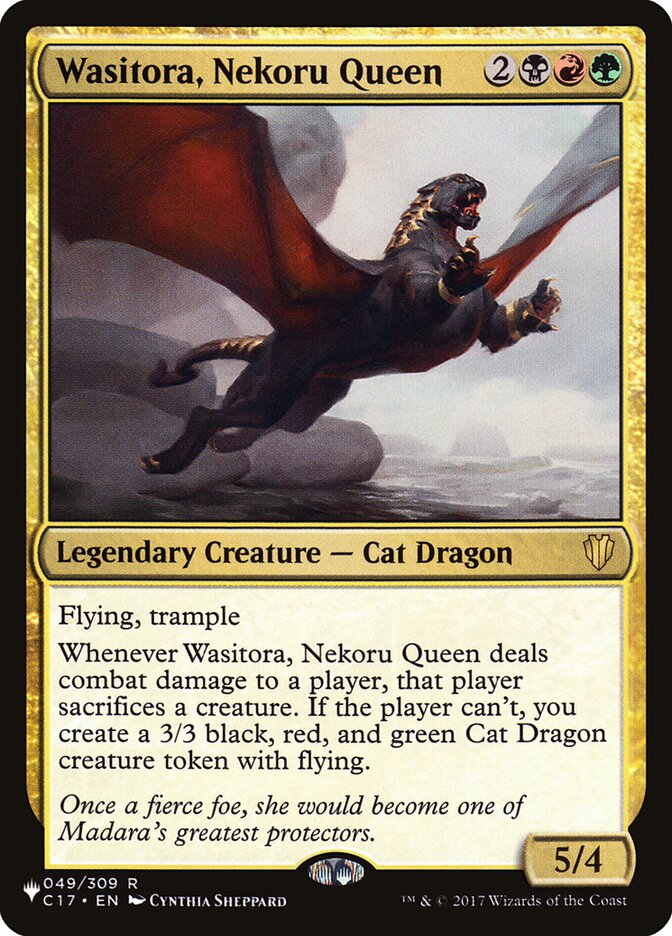 MTG Card Title: Wasitora, Nekoru Queen PLST/C17-49