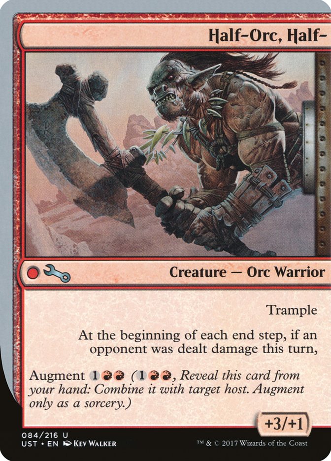 MTG Card Title: Half-Orc, Half- UST/84