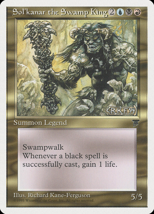 MTG Card Title: Sol'kanar the Swamp King CHR/85