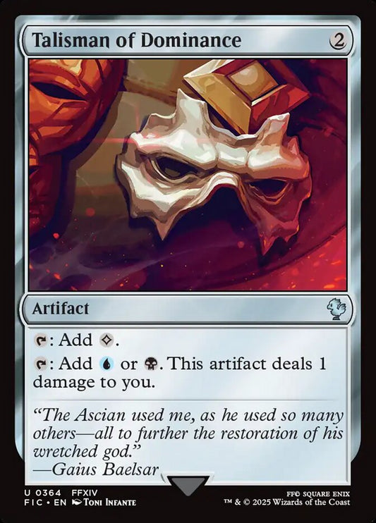 MTG Card Title: Talisman of Dominance FIC/364