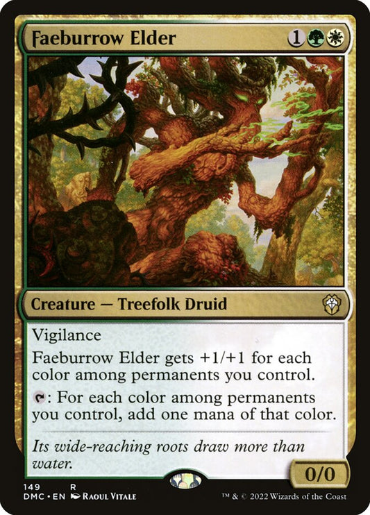 MTG Card Title: Faeburrow Elder DMC/149