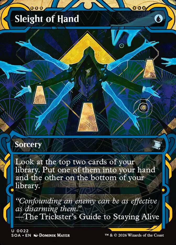 MTG Card Title: Sleight of Hand SOA/22