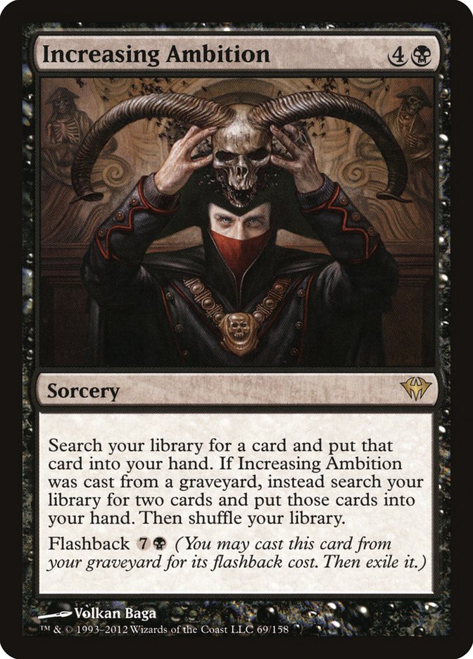 MTG Card Title: Increasing Ambition DKA/69