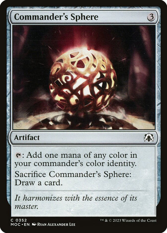 MTG Card Title: Commander's Sphere MOC/352