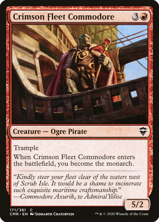 MTG Card Title: Crimson Fleet Commodore CMR/171