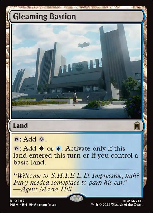 MTG Card Title: Gleaming Bastion MSH/267