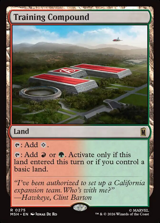MTG Card Title: Training Compound MSH/275