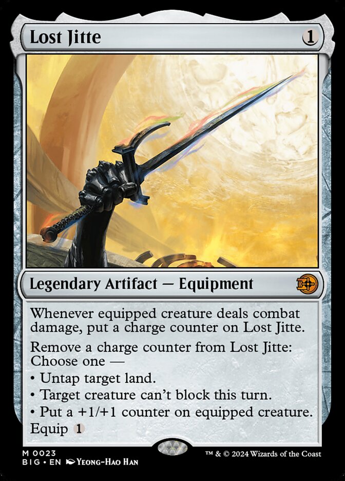 MTG Card Title: Lost Jitte BIG/23