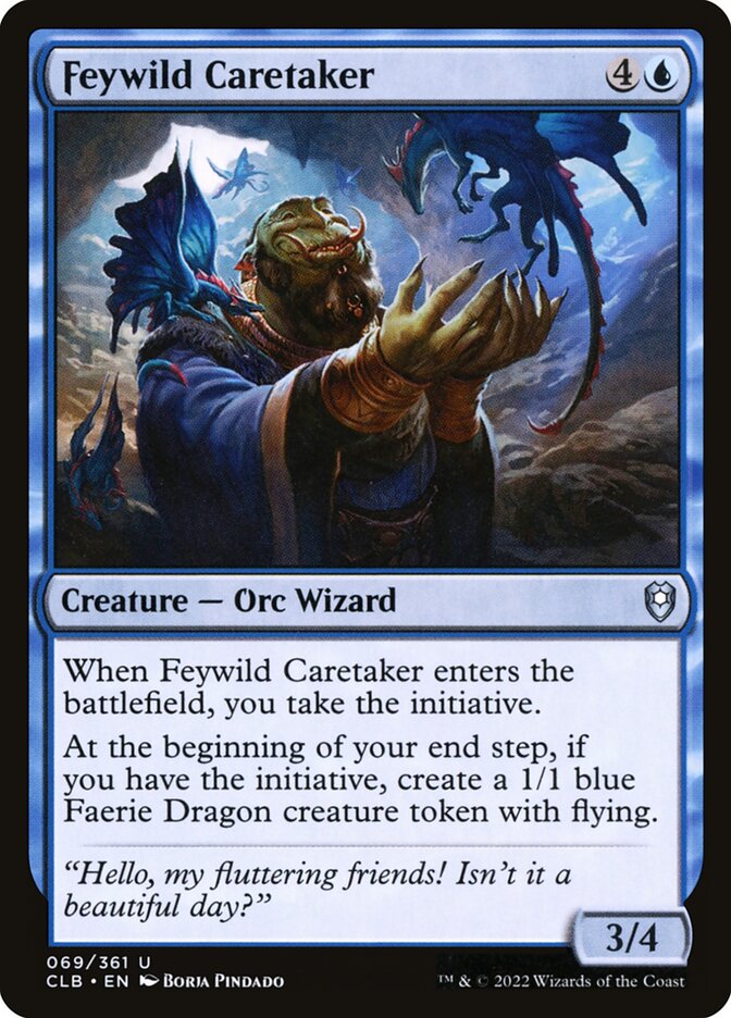MTG Card Title: Feywild Caretaker CLB/69