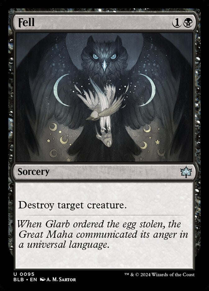 MTG Card Title: Fell BLB/95