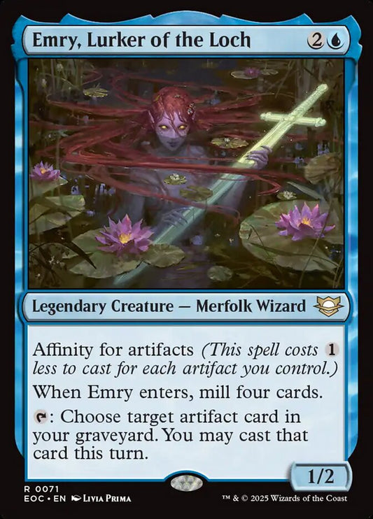 MTG Card Title: Emry, Lurker of the Loch EOC/71