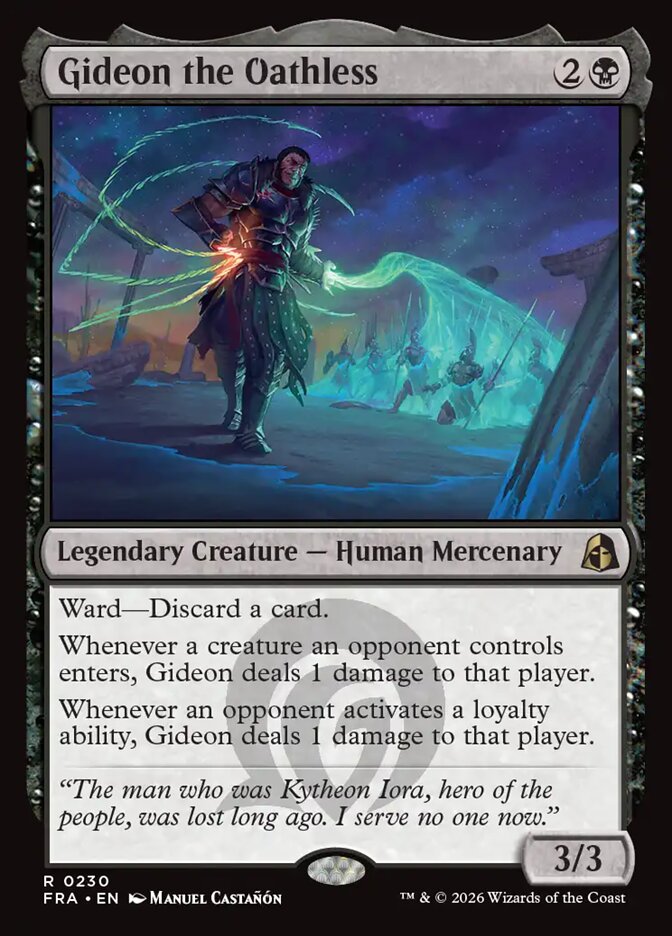 MTG Card Title: Gideon the Oathless FRA/230