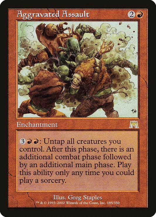 MTG Card Title: Aggravated Assault ONS/185