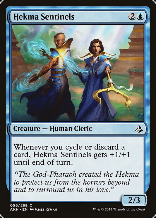 MTG Card Title: Hekma Sentinels AKH/56