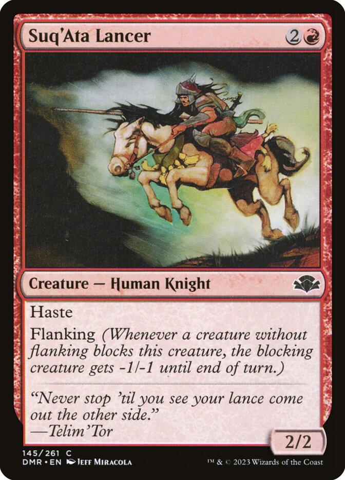 MTG Card Title: Suq'Ata Lancer DMR/145