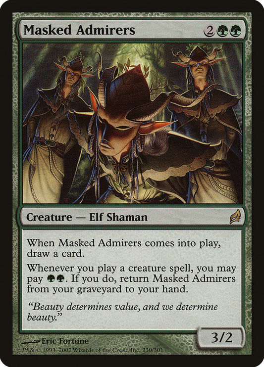 MTG Card Title: Masked Admirers LRW/230