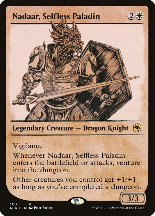 MTG Card Title: Nadaar, Selfless Paladin AFR/303