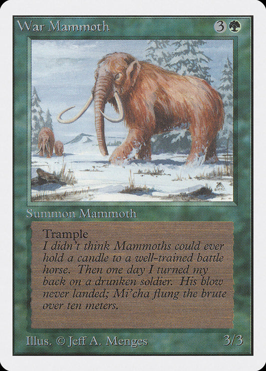 MTG Card Title: War Mammoth 2ED/228