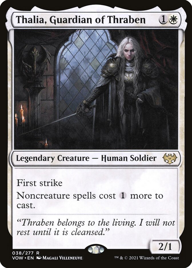 MTG Card Title: Thalia, Guardian of Thraben VOW/38