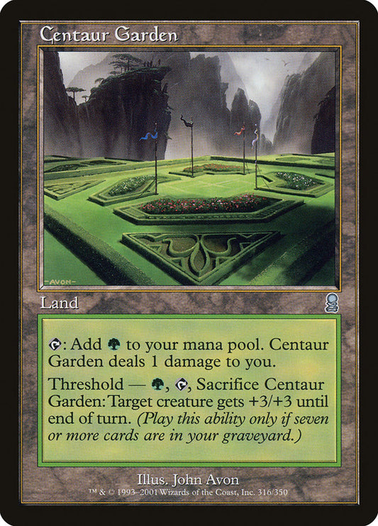 MTG Card Title: Centaur Garden ODY/316