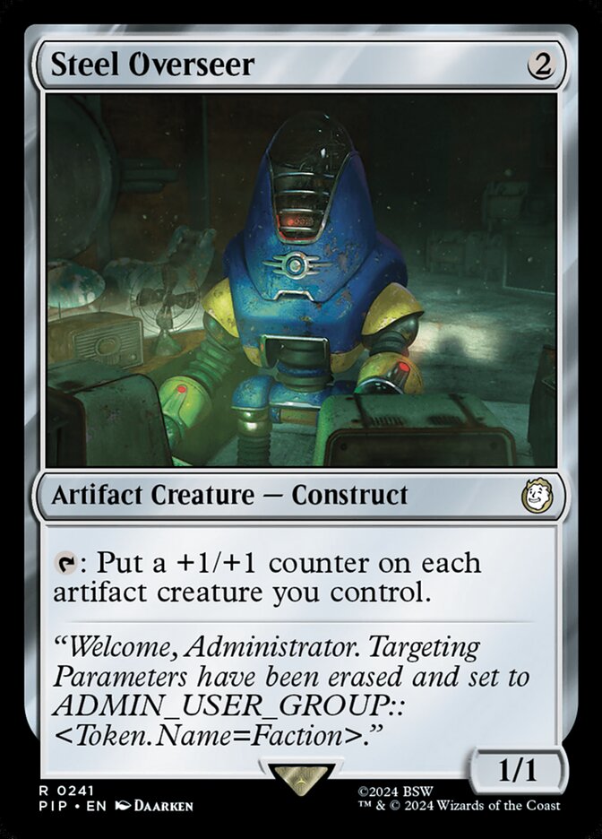 MTG Card Title: Steel Overseer PIP/241